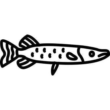 Balık simgesi, anahat stili