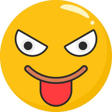 emoji simgesinin vektör illüstrasyonu