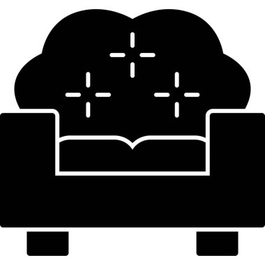 Koltuk mobilyası simgesi, basit stil.