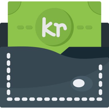 Nakit para birimi simgesi düz stil