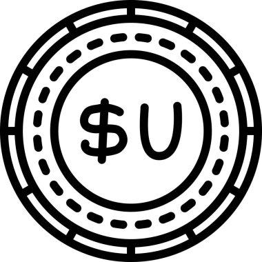 Dolar para birimi vektör simgesi