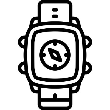 Akıllı Seç simgesi. web için smartwatch vektör simgelerinin özet çizimi