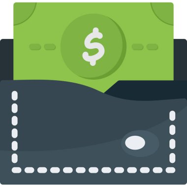 Dolarlık fatura simgesi taslak biçimi