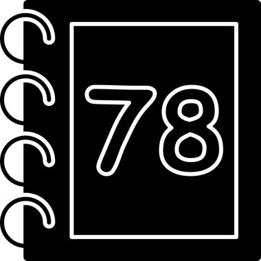 8 7 sayısının vektör illüstrasyonu