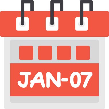 Takvim simgesi tasarımı, vektör illüstrasyonu