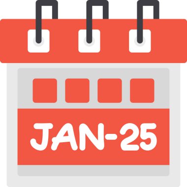 Tarih ve ocak aylarıyla takvim işareti