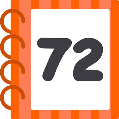 Takvim simgesi vektör illüstrasyonu