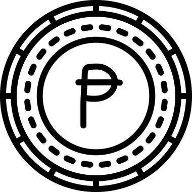 Para için. Web simgesi basit tasarım