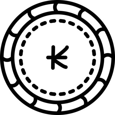 Kumarhane yonga simgesi vektör illüstrasyonu