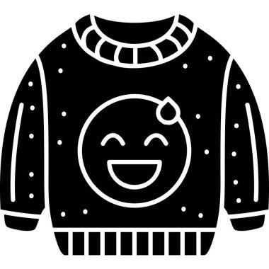 Kışlık kıyafet ikonu. Web için kış kıyafetleri vektör simgesinin özet çizimi