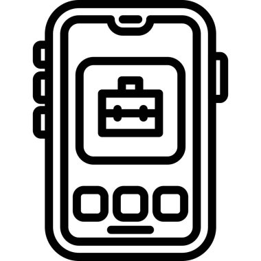 cep telefonu vektör simgesi