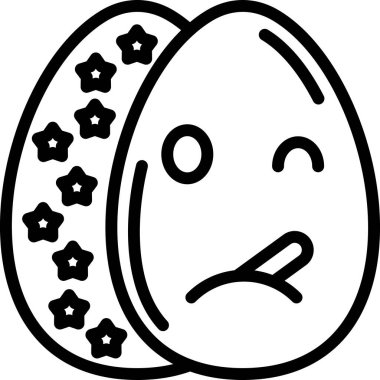 Yumurta. Web simgesi basit illüstrasyon