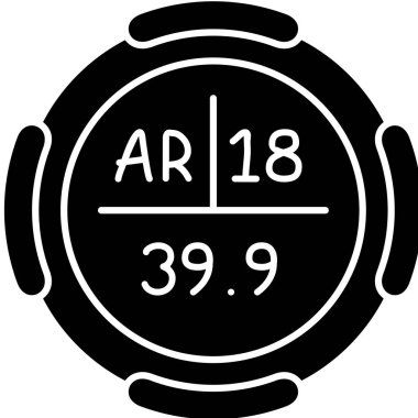 Bir kronometre simgesinin vektör çizimi