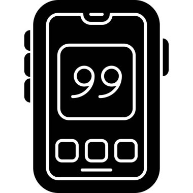 akıllı saat simgesi, basit tasarım.