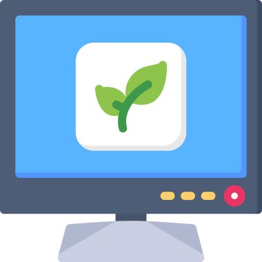 bitki simgesi vektör illüstrasyonu