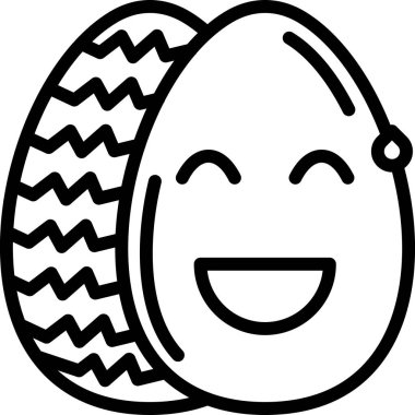 Mutlu yüz simgesi, vektör çizimi