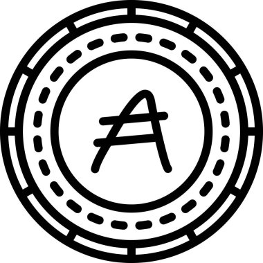 Para için. Web simgesi basit illüstrasyon