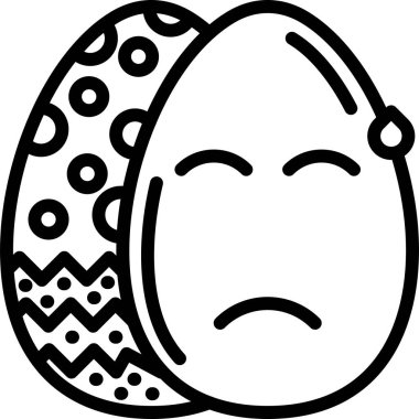 Paskalya yumurtası simgesi, taslak biçimi