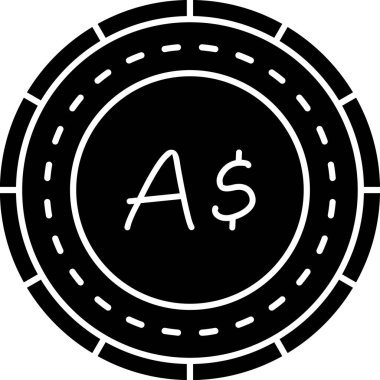 Para için. Web simgesi basit illüstrasyon