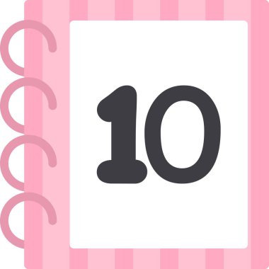 Takvim simgesi vektör illüstrasyonu