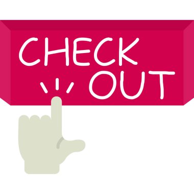 Kırmızı bir pulun vektör illüstrasyonu