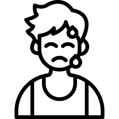 insan avatar karakter çizgisi biçimi simgesi