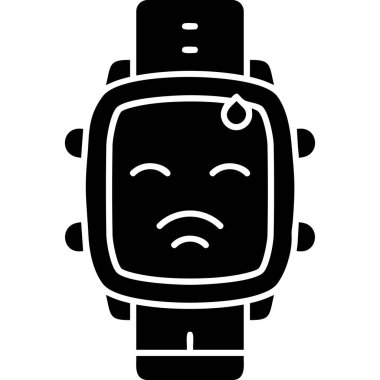 üzgün yüz simgesi, basit biçim