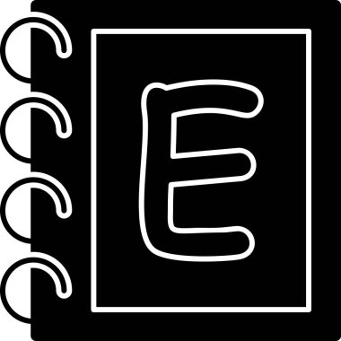 Kitap. Web simgesi basit illüstrasyon