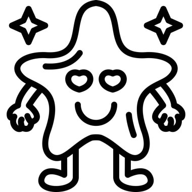 yıldız simgesi vektör illüstrasyonu