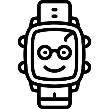 Akıllı izle simge vektör.