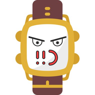 Alarm saat simgesi, düz stil