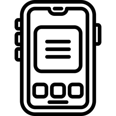 - Telefon. Web simgesi basit illüstrasyon