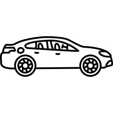 araba taşımacılığı simge vektör illüstrasyon tasarımı