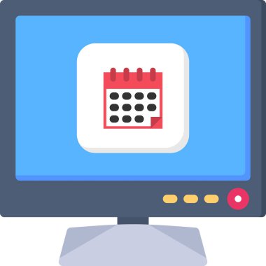 Takvim simgesi vektör illüstrasyonu