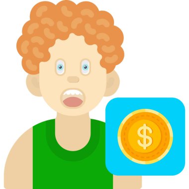 Elinde para olan bir adam..