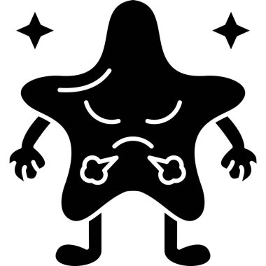 Çizgi film canavarının vektör çizimi