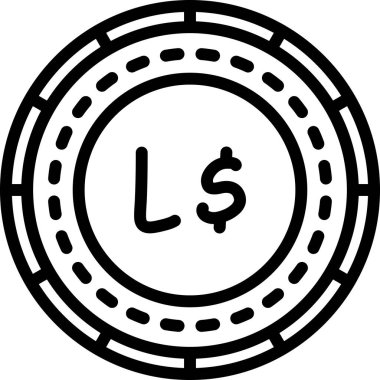 Dolar para ikonu vektör illüstrasyonu