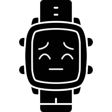 Çizgi film yüzünün vektör illüstrasyonu