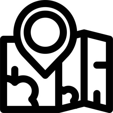 harita konumu gps simgesi