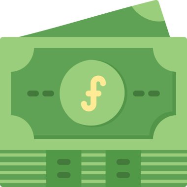 Dolar düz vektör simgesi