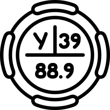 Sayaç simgesi. özet biçimi 9-6 metre