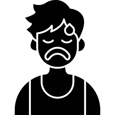 Üzgün adam simgesi, taslak biçimi