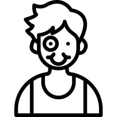 Saç stili ve sakal tasarımlı genç bir adam.