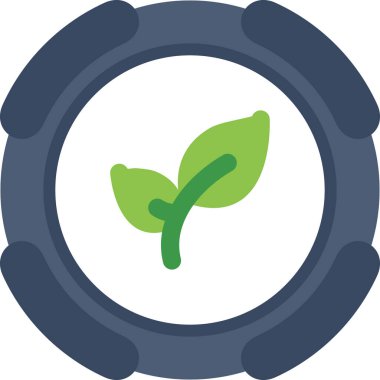 Yaprak. Web simgesi basit illüstrasyon