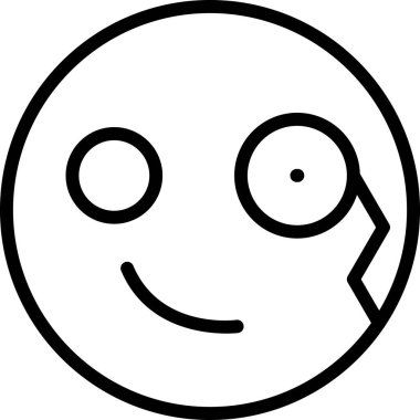 yüz simgesi, vektör illüstrasyonu