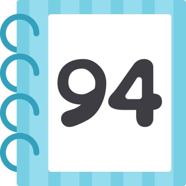 6 numaralı simge, vektör illüstrasyon tasarımı