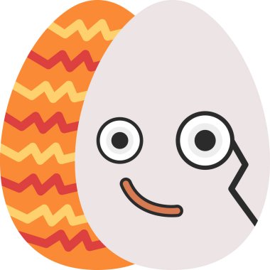 Yumurta. Web simgesi basit illüstrasyon