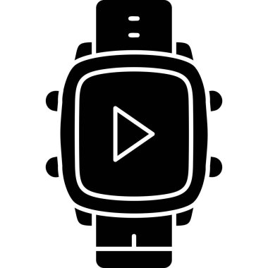 akıllı saat simge vektör illüstrasyonu