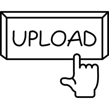 Yükle. Web simgesi basit illüstrasyon