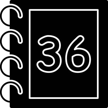 Takvim simgesi, vektör çizimi